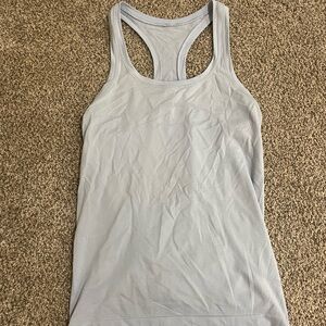Light blue Lululemon racerback tank top